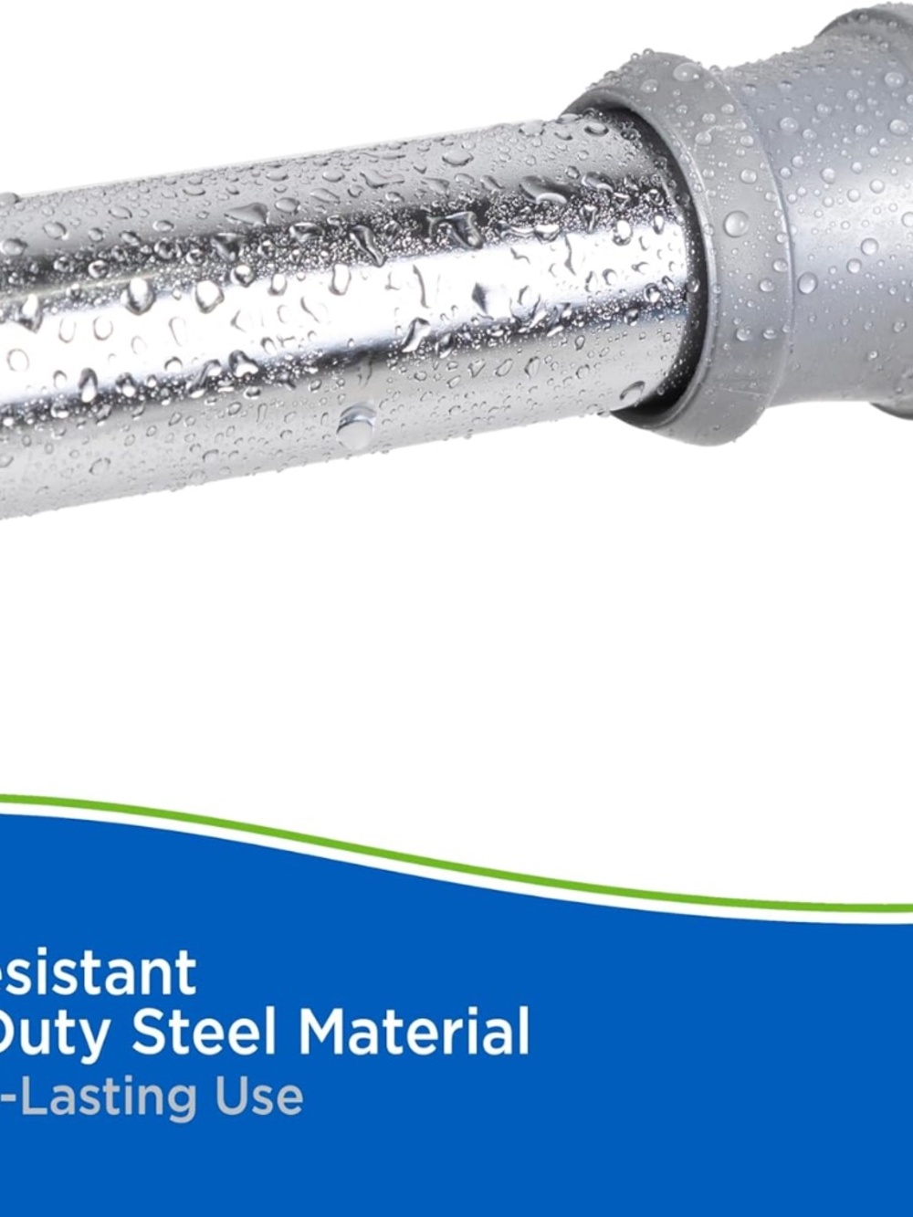 Kenney Shower Curtain Rod 72 in. L Silver  MaxWarehouse_Store 042437000291